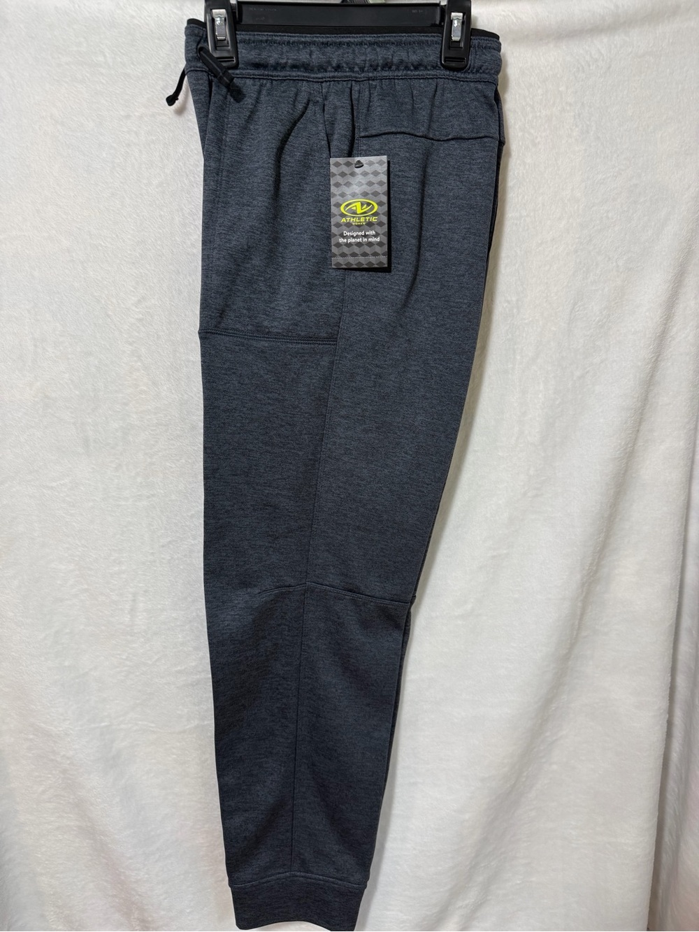 Athletic Works Charcoal Gray Men’s Jogger Pants with Drawstring